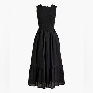 J Crew Smocked midi dress BY531